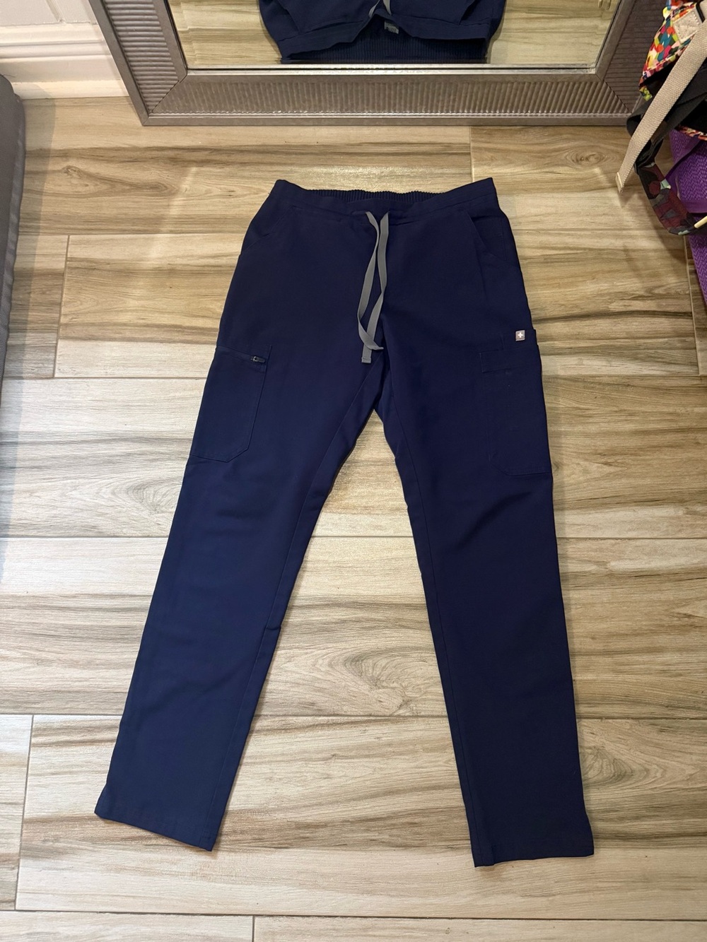 Figs Navy Drawstring Jogger Pants